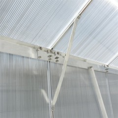 4.2/6.2/10.2ft Greenhouse Walk-in Green House Kit w/ Vent & Rain Gutter Backyard