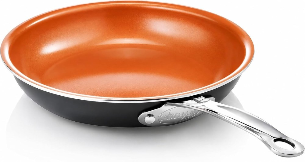 9.5 Inch Copper Non Stick Frying Pans Ceramic Non Toxic Frying Pans Nonstick