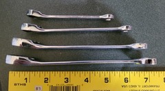 Craftsman GK Ratcheting Reversible Offset Combo Wrench Incomplete Set 4pc USA