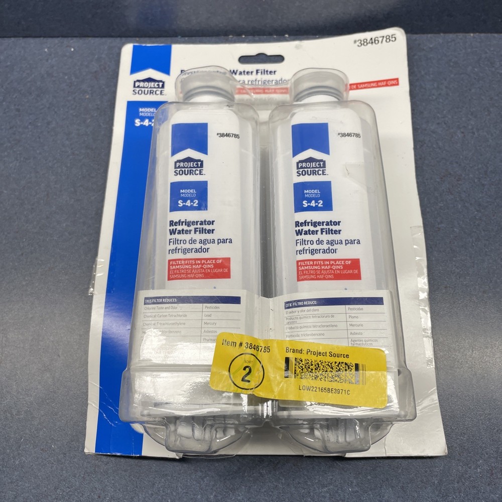 (2) Project Source Refrigerator Water Filters #3846785 (Samsung HAF-QINS)