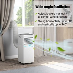 10000 BTU Portable Air Conditioner 3-in-1 Air Cooler w/Dehumidifier & Fan Mode