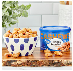 Great Value Honey Roasted Cashews, 8.25 oz