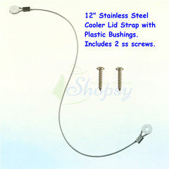 Igloo 12″ Heavy Duty Stainless Steel Replacement Lid Strap Cable Coleman Cooler