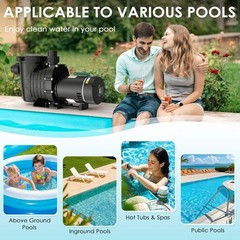 1.5/2/2.5 HP Hayward Swimming Pool Pump In/Above Ground W Strainer Filter Basket
