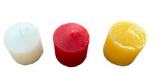 12 Pack Votive Candles 10 Hour Burn Time Long Lasting Unscented White Yellow Red