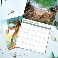 2026 Calendar – 2026 Wall Calendar, Jan 2026 – Dec 2026, 12″ x 24″ (Open),