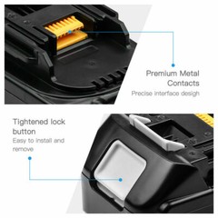 2 PCS 18V Extended Capacity 8.0Ah Battery for Makita Power Tool BL1860 BL1860B