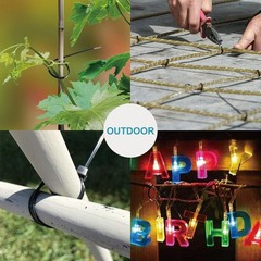 Zip Ties Assorted Sizes 4″+6″+8″+12″ 400 Pack Black