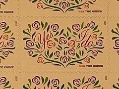 Wedding Invitations – Forever Stamps YES I DO, #4765 Bouquet Of Flowers 2 Ounce