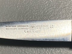 Wusthof Dreizack Gourmet Paring Knife 4022/8cm/3 inch Solingen Germany Pre-owned