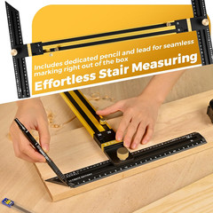 Stair Tread Template Tool (Brass/Black) Stair Tread Measuring Tool – Stair Tread
