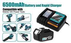 NEW 6.5Ah Battery and Charger For Makita 18V LXT Lithium BL1830 BL1850 BL1860
