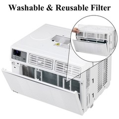14000 BTU 115V Window Air Conditioner w/Remote Control & LED Digital Panel, Wifi