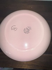 TAYLOR SMITH & TAYLOR DWARF PINE Pink 4 Pc Service Set Plates China Dishes VTG