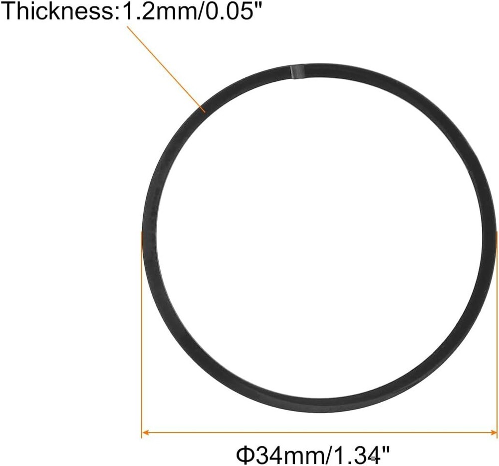 2X 34mmx1.2mm Piston Ring For Husqvarna 223L Weed Eater Brushcutter Trimmer