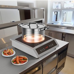 Commercial Electric Induction Cooktop 1800W Countertop Burner 9 Temp Levels