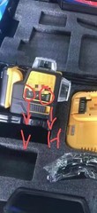 12V Green Line 3 x 360 Laser Level Laser + battery + charger