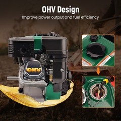 Electric Start Gas Engine Motor 212cc 4-Stroke 7HP Horizontal Lawn Mowers