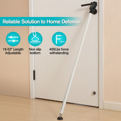 Collision Absorbing Telescopic Doorstop 26-49.4 in for Reliable Daily Security