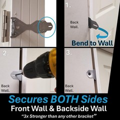 Door Install Kit Max Strength Secures Both Sides Door Stud Bracket