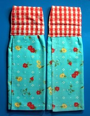 Set of 2 New Handmade Hanging Kitchen Towels, Pioneer Woman, Sweet Rose U Choose