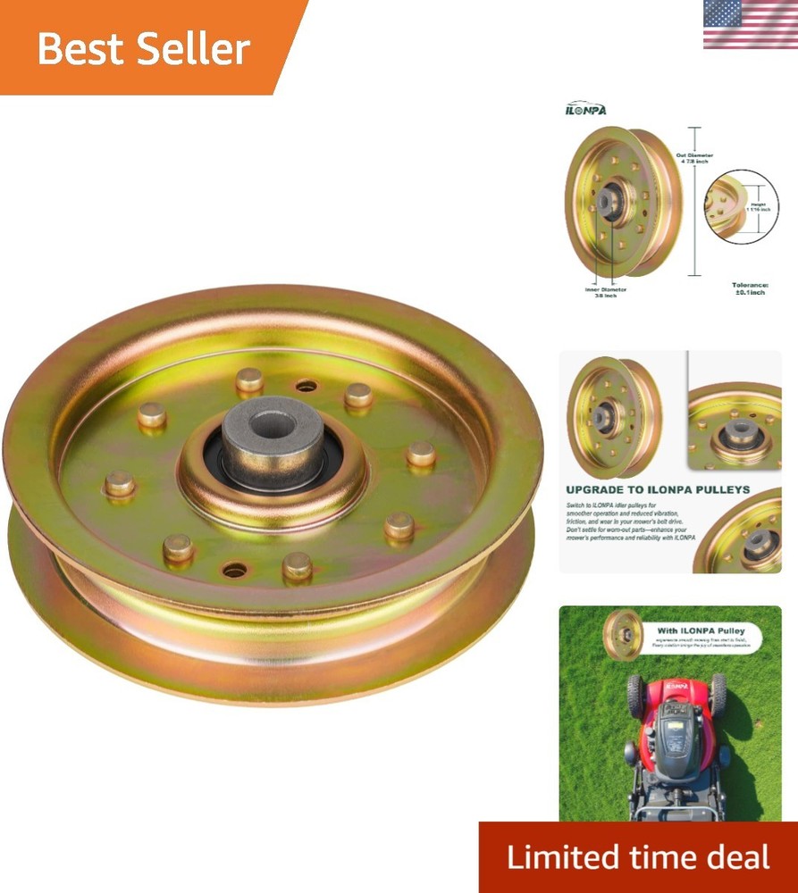 Replacement Idler Pulley 756-04129 for Efficient Lawn Mower Functionality