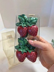 Set Of 8 Strawberry Napkin Rings at Home with Meijer NIB
