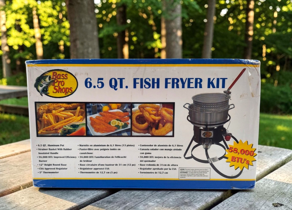 Bass Pro Shops 6.5 Qt Fish Fryer Kit, New in Open Box, Complete