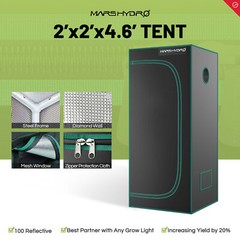 Mars Hydro LED Grow Light Tent 1680D Indoor Plant Growing Tent With Floor Tray