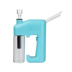 HUISFUN Electric Heavy Bon g Water Pipe Smoking Bon g Beaker Spiral Glass Tube