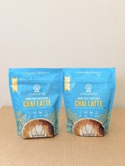 2 X Lakanto Chai Latte Powdered Drink Mix 10oz Vegan Sugar Free Gluten Free
