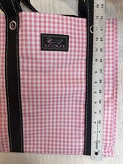 SCOUT Bagette Market Tote Reusable Grocery Bag with Burst-Proof Bottom Pink