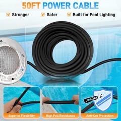 6 Inch 15W RGB LED Pool Light for Inground Pool w/Controller for Inground Pool