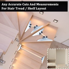 Zinc Plated Steel Stair Tread Gauge Template Tool – Measuring Jig for Stairs,…