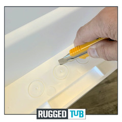 Ruggedtub 24.25-In X 22-In 1-Basin Freestanding Utility Tub w/ Drain with Faucet
