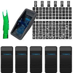 6PCS LED Rocker Switch Cover Caps(Blue/Green/Red)for Carling ARB Marine Boat Car