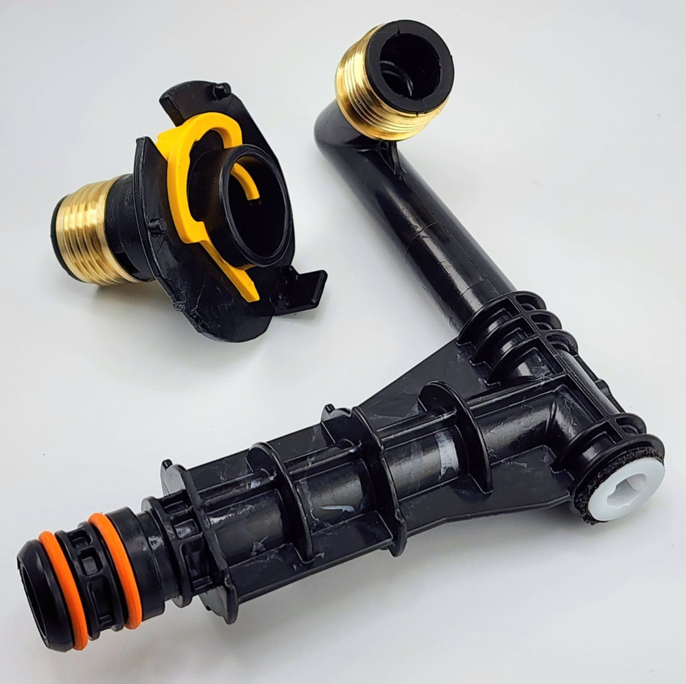 NEW OEM SUNCAST Hose Reel Out Tube (Brass) + In Tube Retainer Clip (Brass)