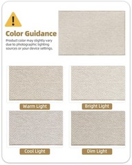 Extremely White Beige Ultra Thin Indoor Door Mat 24″x36″, Machine Washable Fr…