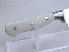 CAROTE 7″ SANTOKU Knife, HIGH-CARBON Steel Blade, Triple-Riveted CREAM Handle