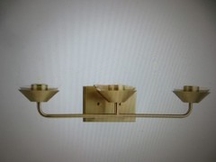 Progress Lighting Avec 24.25 in. 3-Light Brushed Gold Contemporary Vanity Light