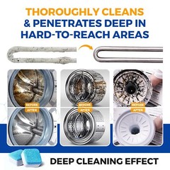 Bastion Washing Machine Cleaner, Deodorizer, & Descaler – 24 pack