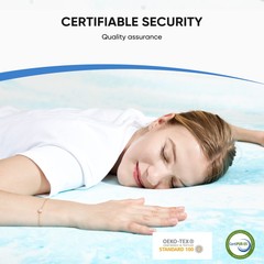 HOMEFLA Memory Foam Mattress Topper Full Size Bed Comfort Body Support