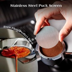 7 PCS Espresso Accessories Kit – 53.3mm Tamper, Distributor, Puck Screen, Funnel