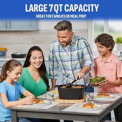 STIRMAX Deluxe 7.5Qt Digital Multi-Cooker w/ Auto Stir Paddle, 9-in-1