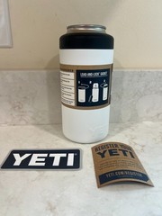 Classic White YETI® Tall Can Colster® Rambler® – Authentic NEW Discontinued