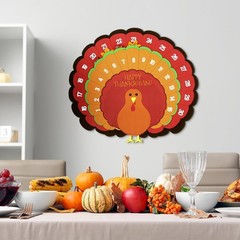 Thanksgiving Advent Countdown Calendar 30 Inch Fall Turkey Wall Decor 30 Days…