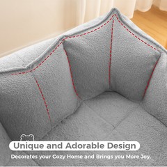 Single/Loveseat Giant Bean Bag Chair Comfy Lounge Lazy Floor Sofa for Adults