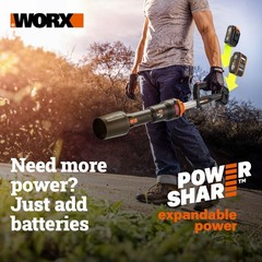 Worx 40V 17” Cordless Push Lawn Mower (2 Batteries & Charger Included) WG745