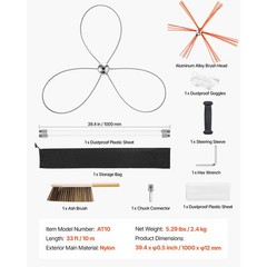 Uimoso Chimney Cleaning Kit for Square, Rectangular, and Arched Chimneys