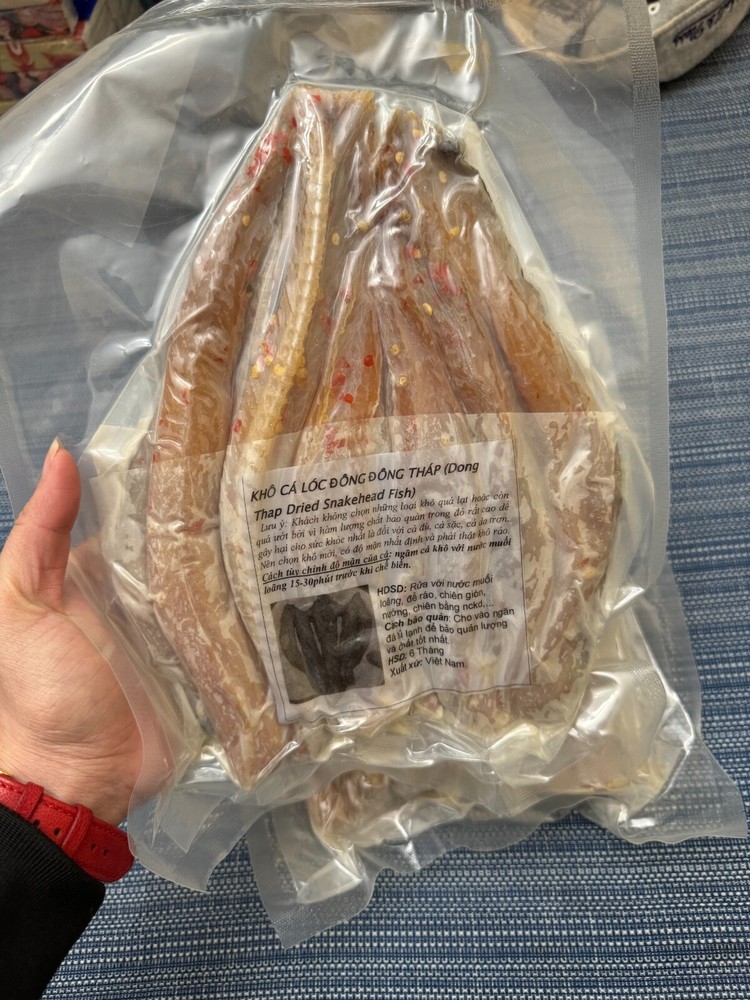 Kho Ca Loc Dong Dong Thap 500 Grams – Sealed Dried Snakehead Fish Very Delicious